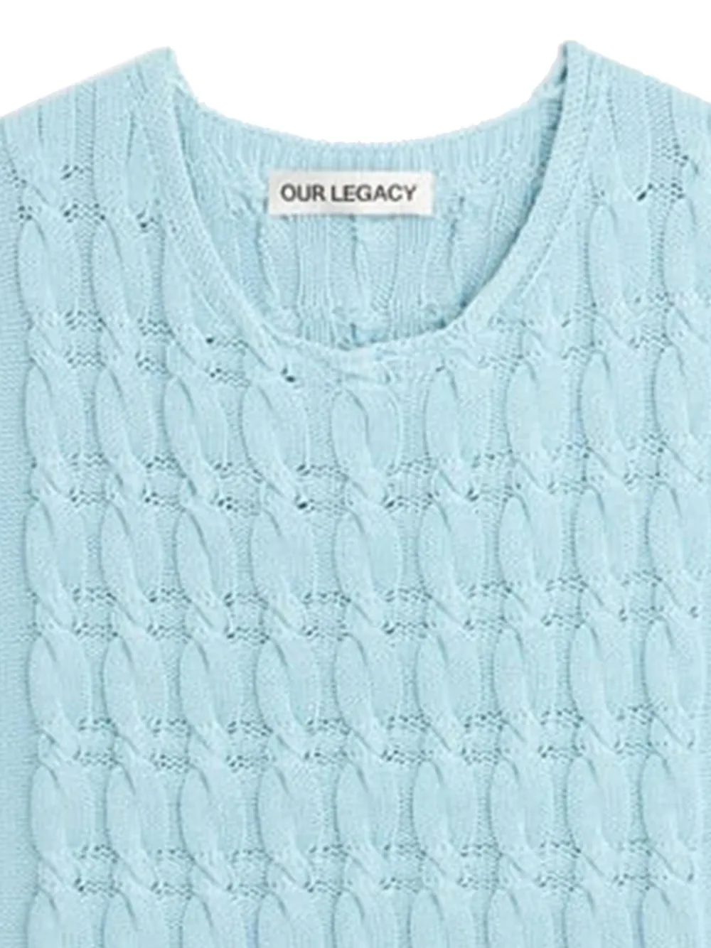 Our Legacy Cable-knit Vest In Blue