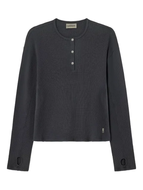 Carrera button lis henley sweater 