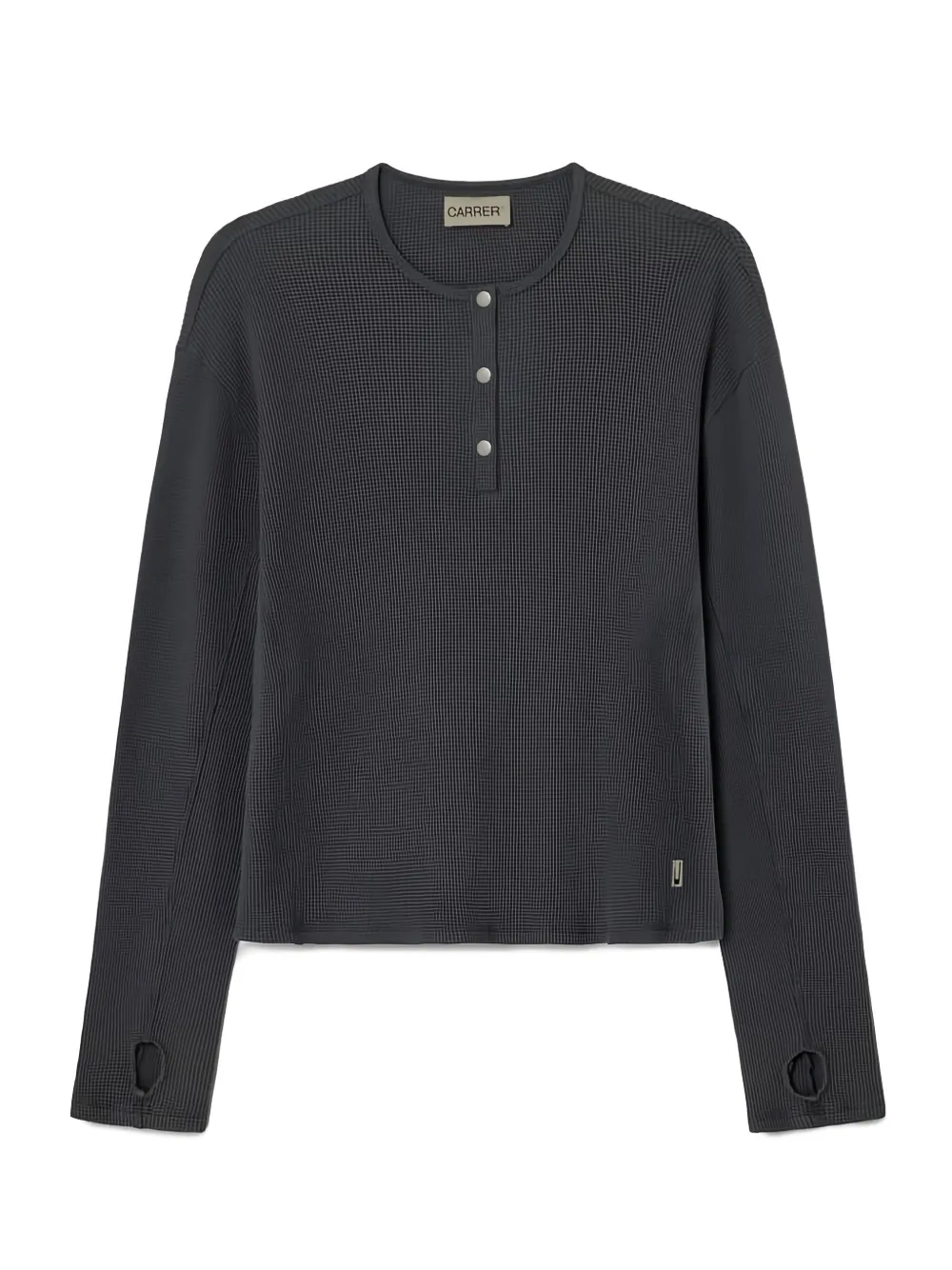 Carrera Button Lis Henley Sweater In Gray