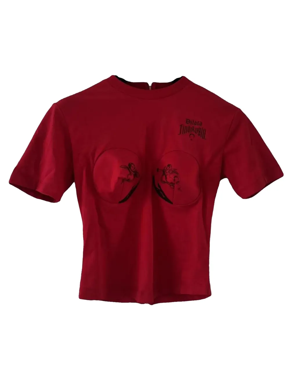 Dilara Findikoglu Crew-neck T-shirt In Red