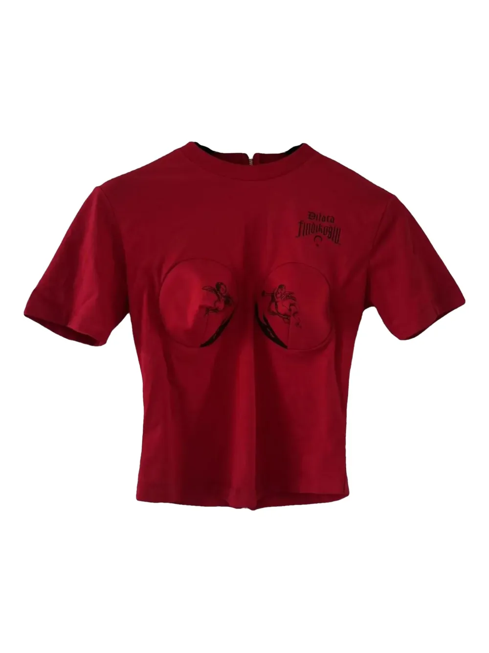 Dilara Findikoglu Crew-neck T-shirt In Red