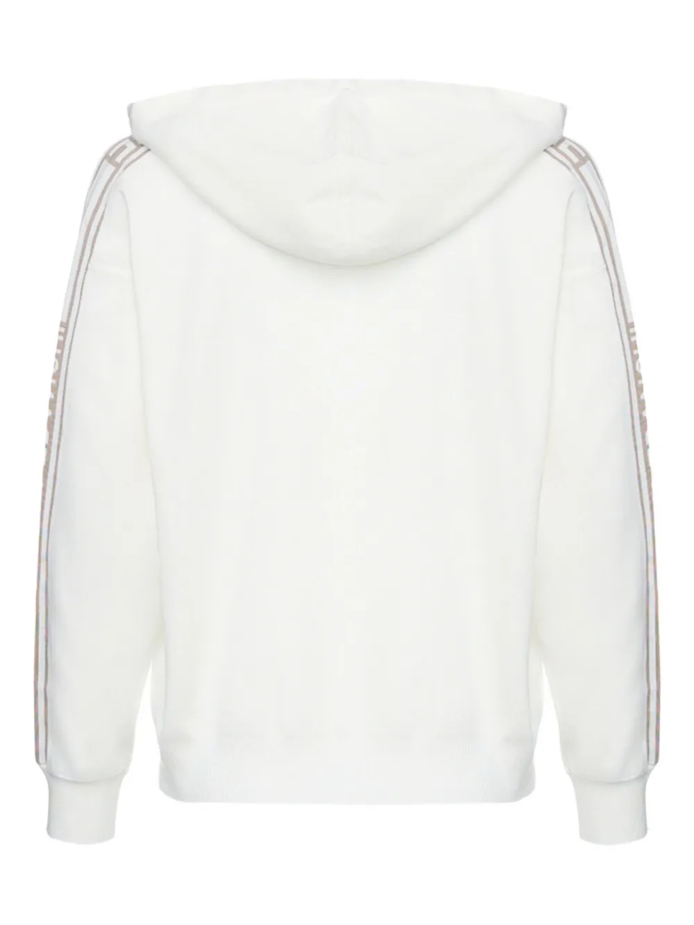 Elisabetta Franchi Gestreepte hoodie - Wit