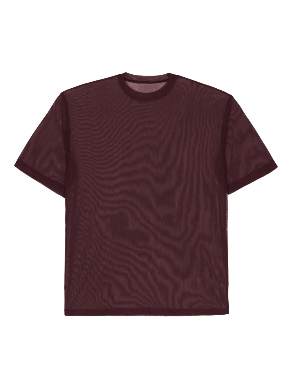 The Frankie Shop Round-neck T-shirt In Burgundy