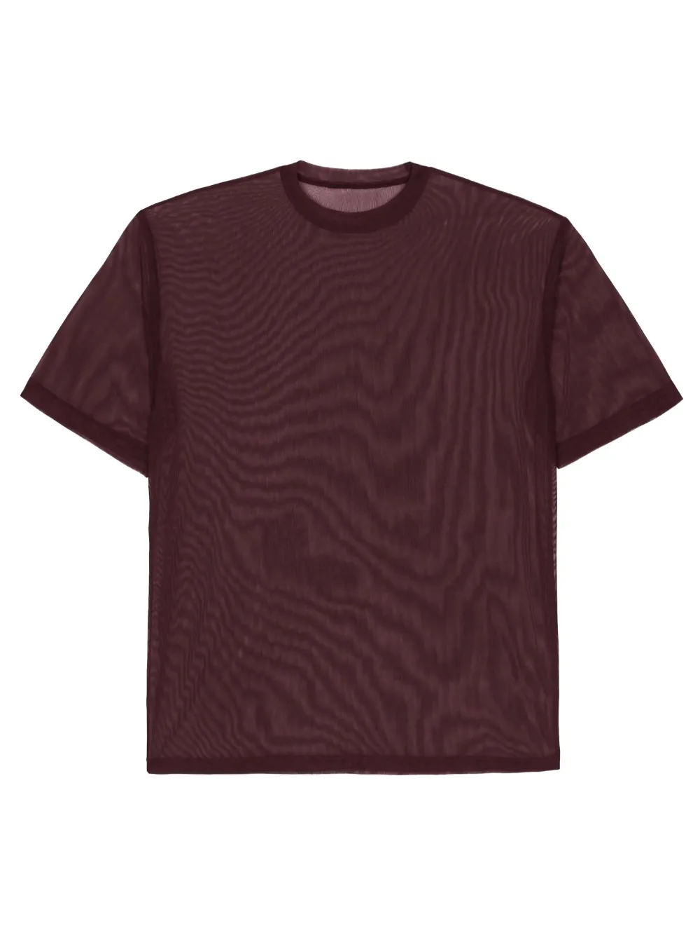 The Frankie Shop Round-neck T-shirt In Burgundy