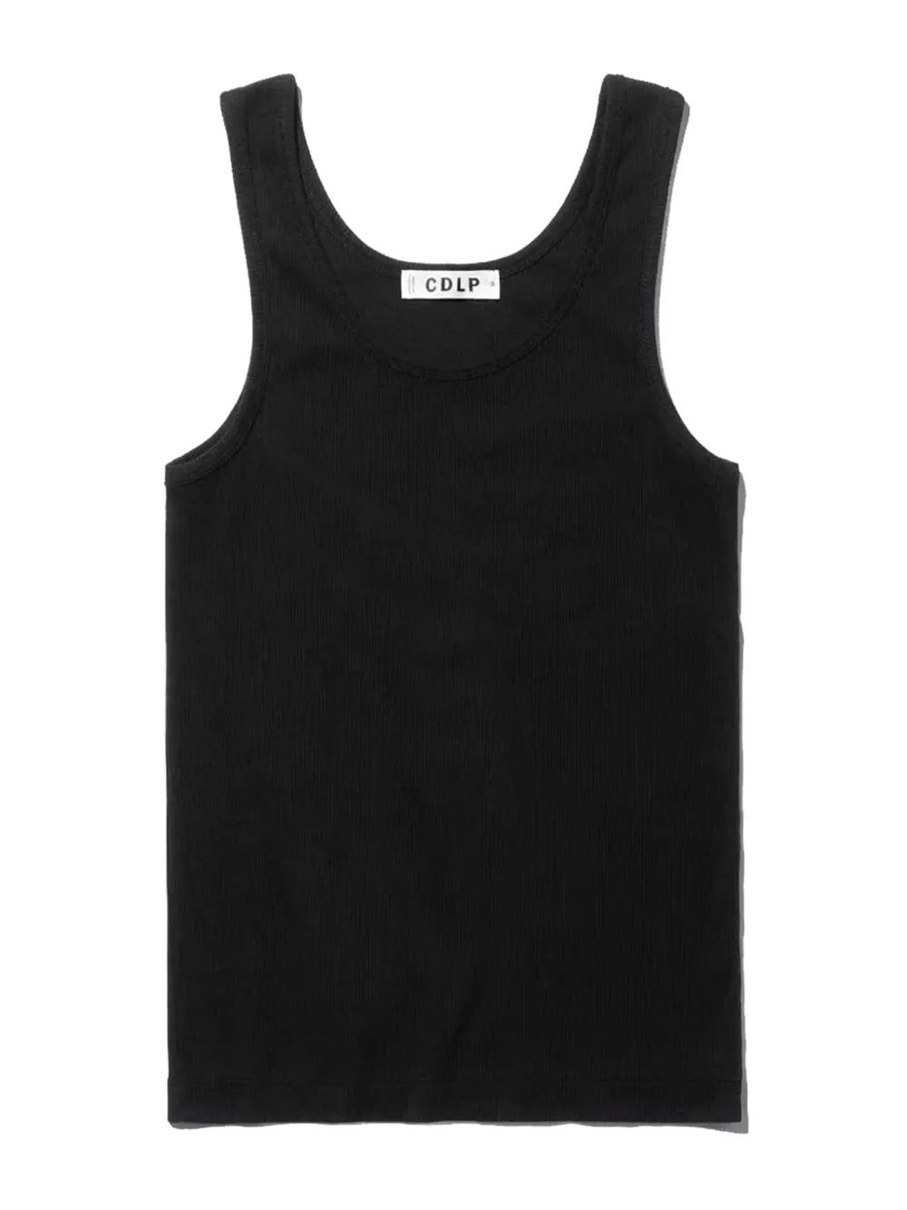 Cdlp Ribbed Tank Top In Black