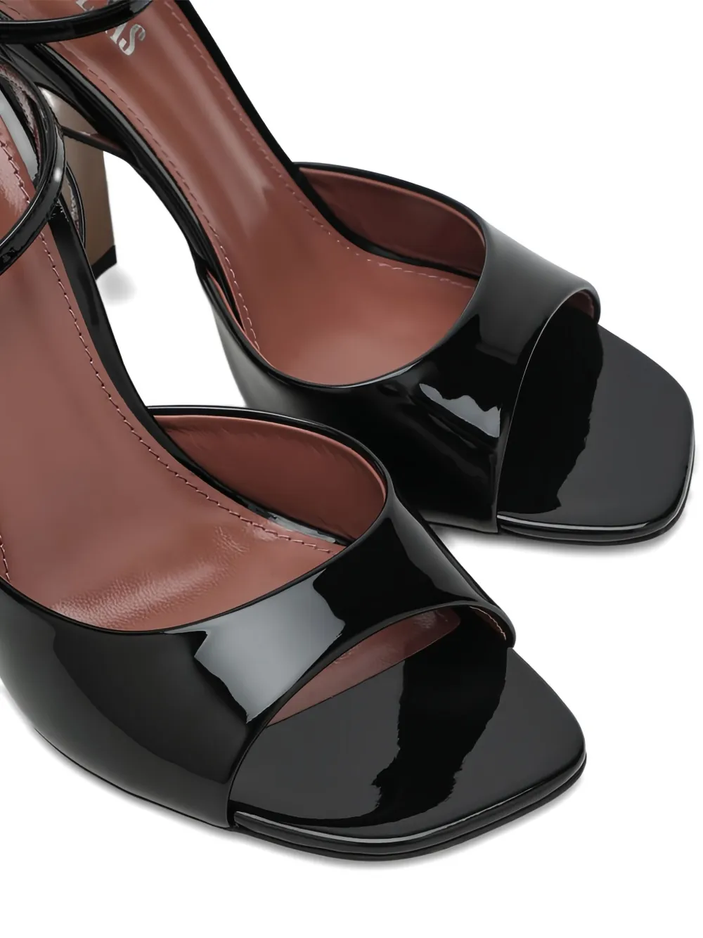 Paris Texas 100mm Lara Heeled Sandals In Black