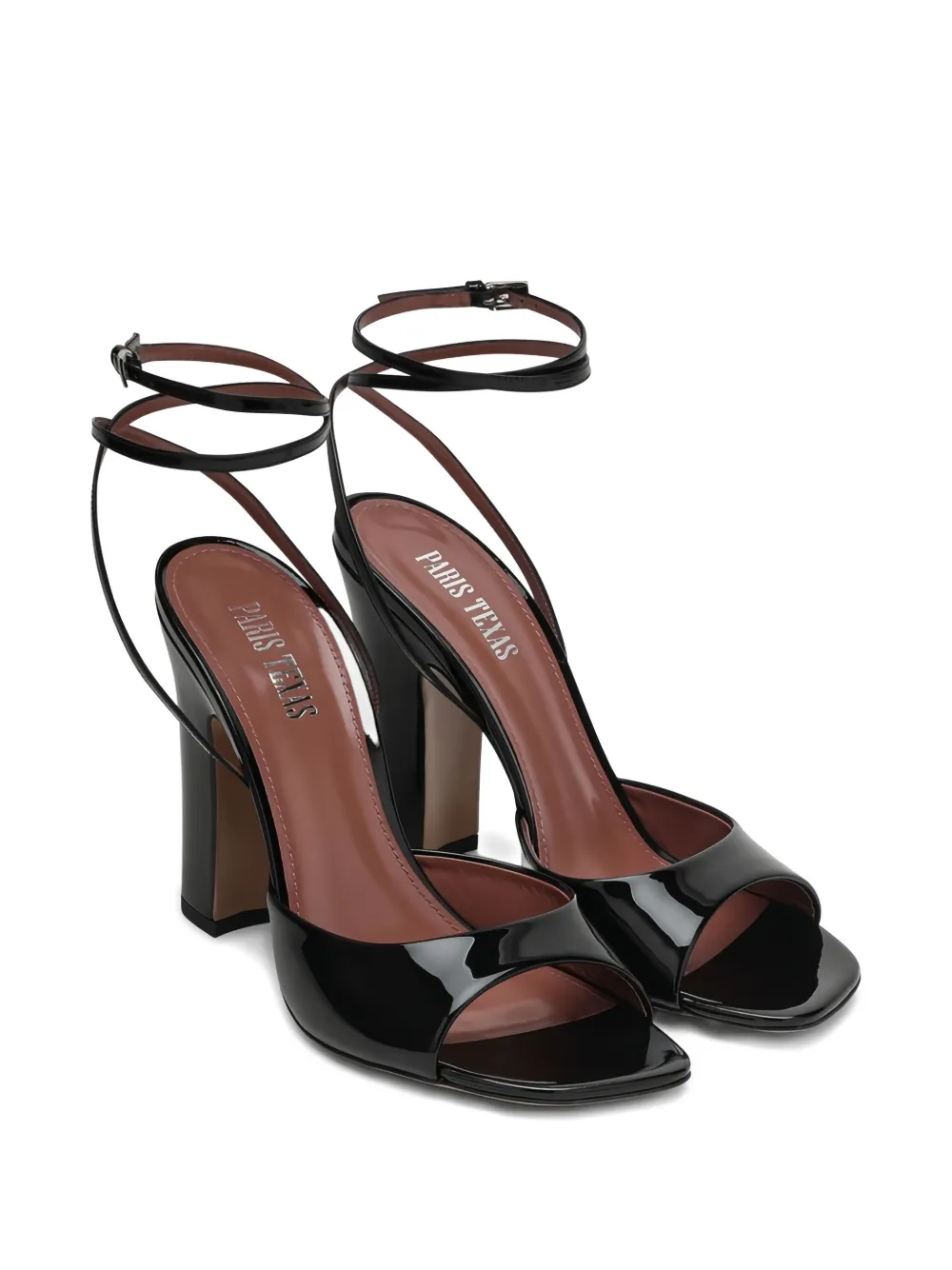 Paris Texas 100mm Lara Heeled Sandals In Black