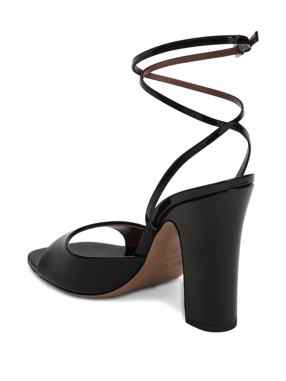 Paris Texas 100mm Lara Heeled Sandals In Black