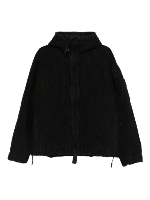 Stone Island hooded corduroy jacket