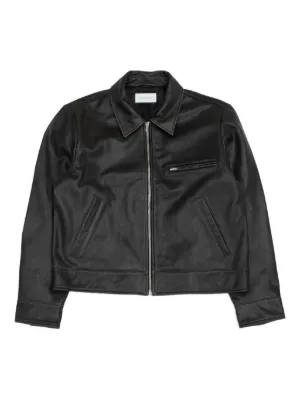 Giorgio Brato Leather Jacket | Black | FARFETCH RO