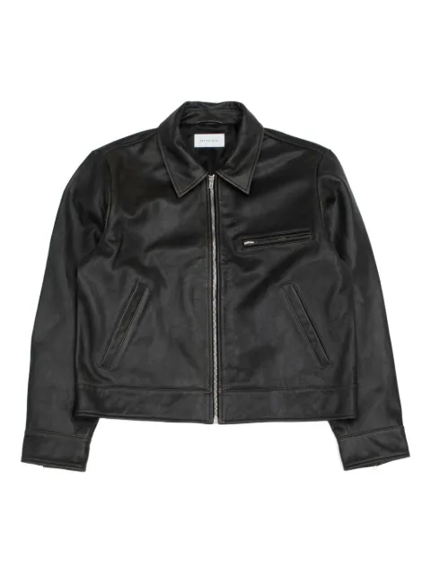 Berner Kühl zipped leather jacket