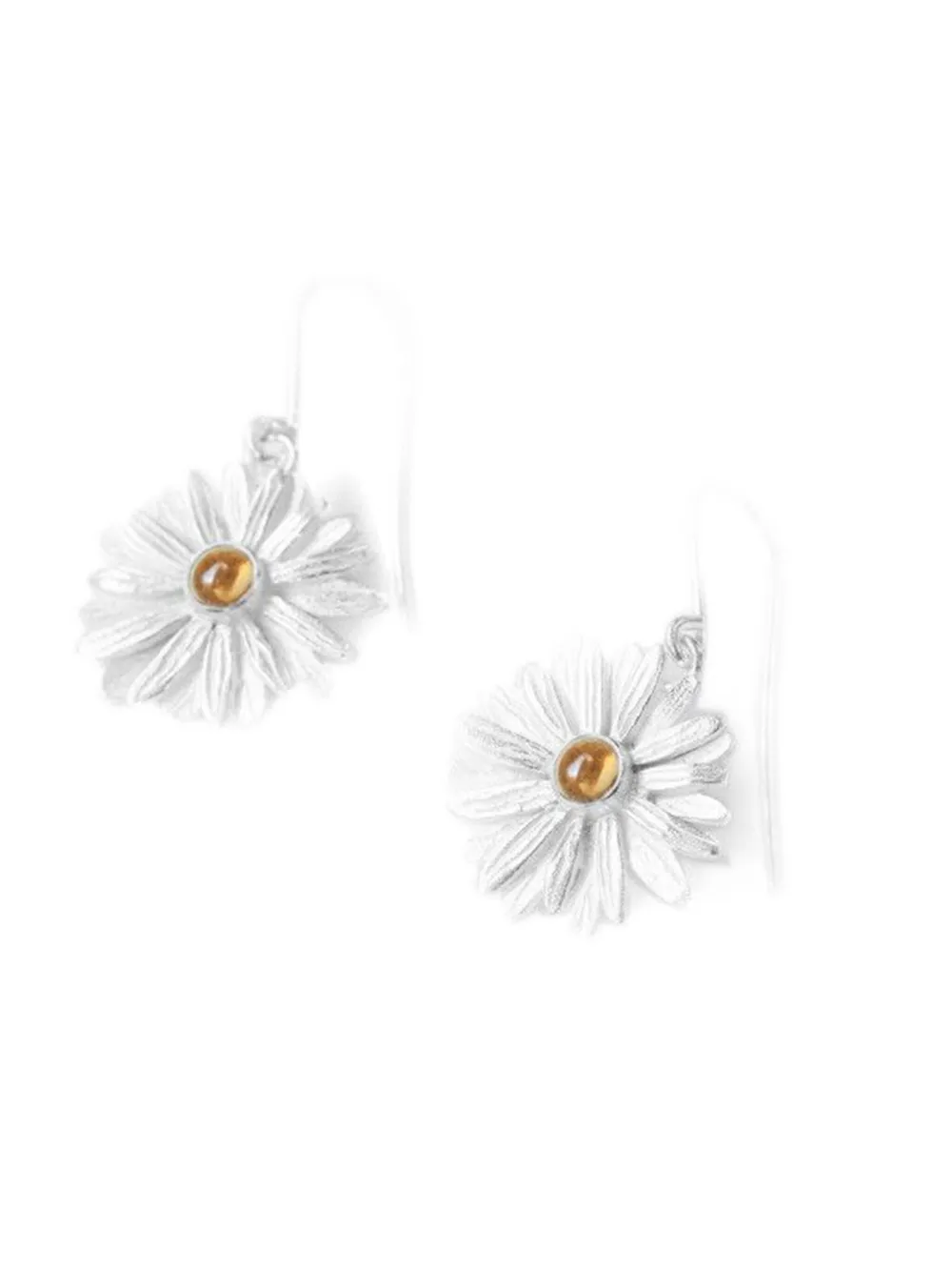 Ottolinger Daisy Drop Earrings In Metallic