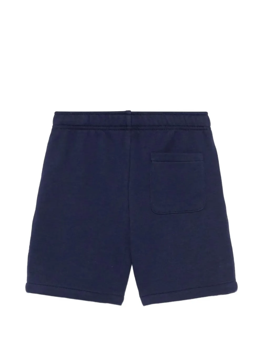 POLO RALPH LAUREN KIDS Pony-embroidered drawstring shorts Blauw