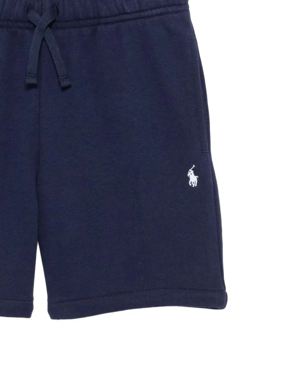 POLO RALPH LAUREN KIDS Pony-embroidered drawstring shorts Blauw