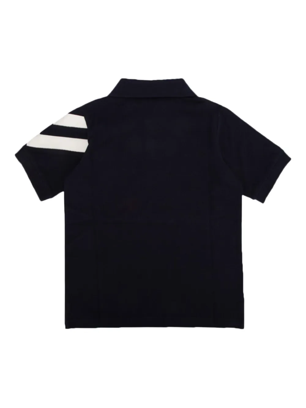 Moncler Enfant Poloshirt met logopatch Blauw
