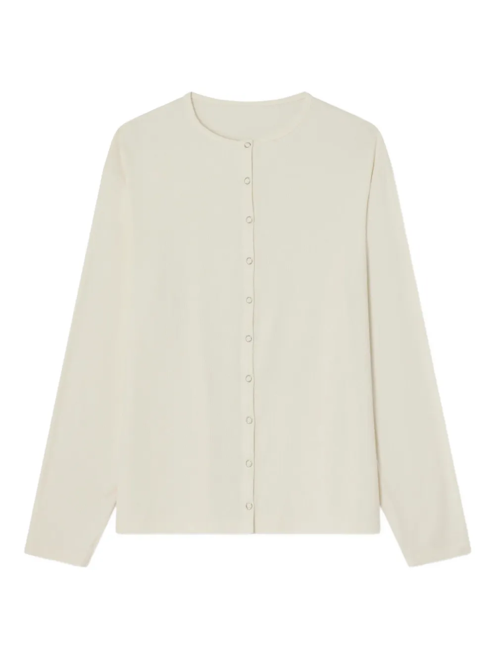 Carrer Cole button-up Henley T-shirt | Neutrals | Image 1