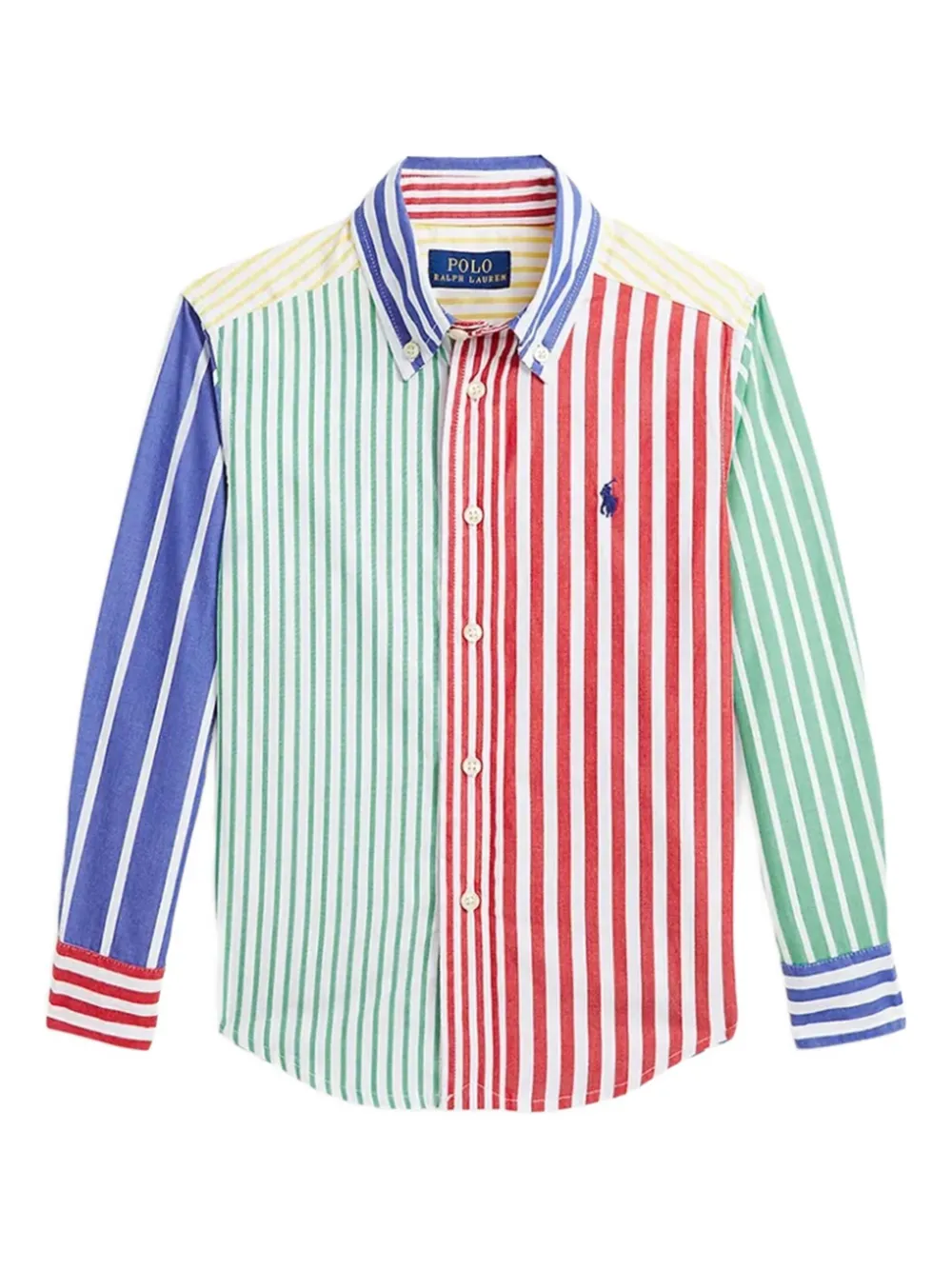 POLO RALPH LAUREN KIDS ストライプ シャツ - レッド POLO RALPH LAUREN KIDS ストライプ シャツ - レッド