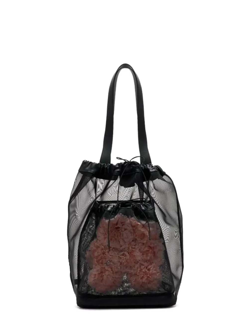 Simone Rocha Sheer Tote Bag In Black