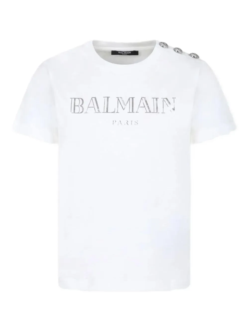Balmain Kids logo-print T-shirt - Bianco