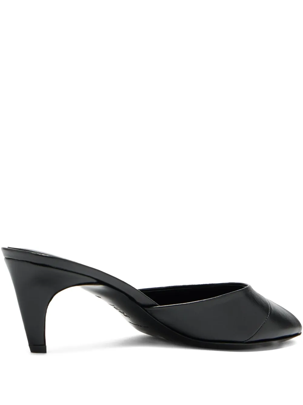 Jude 65mm Cave Peep-toe Leather Sandals In Black