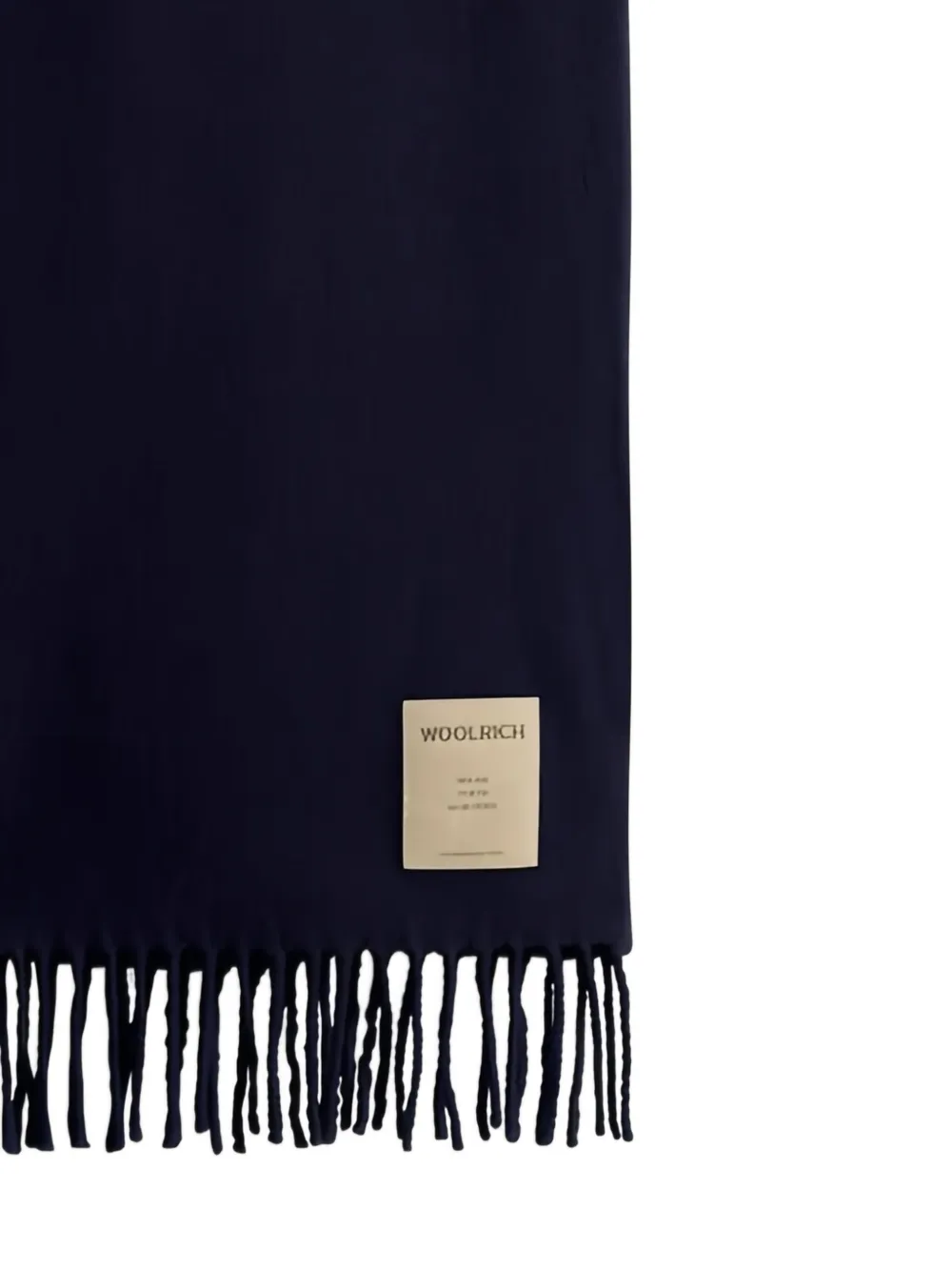 Woolrich logo-patch fringed scarf | Image 2