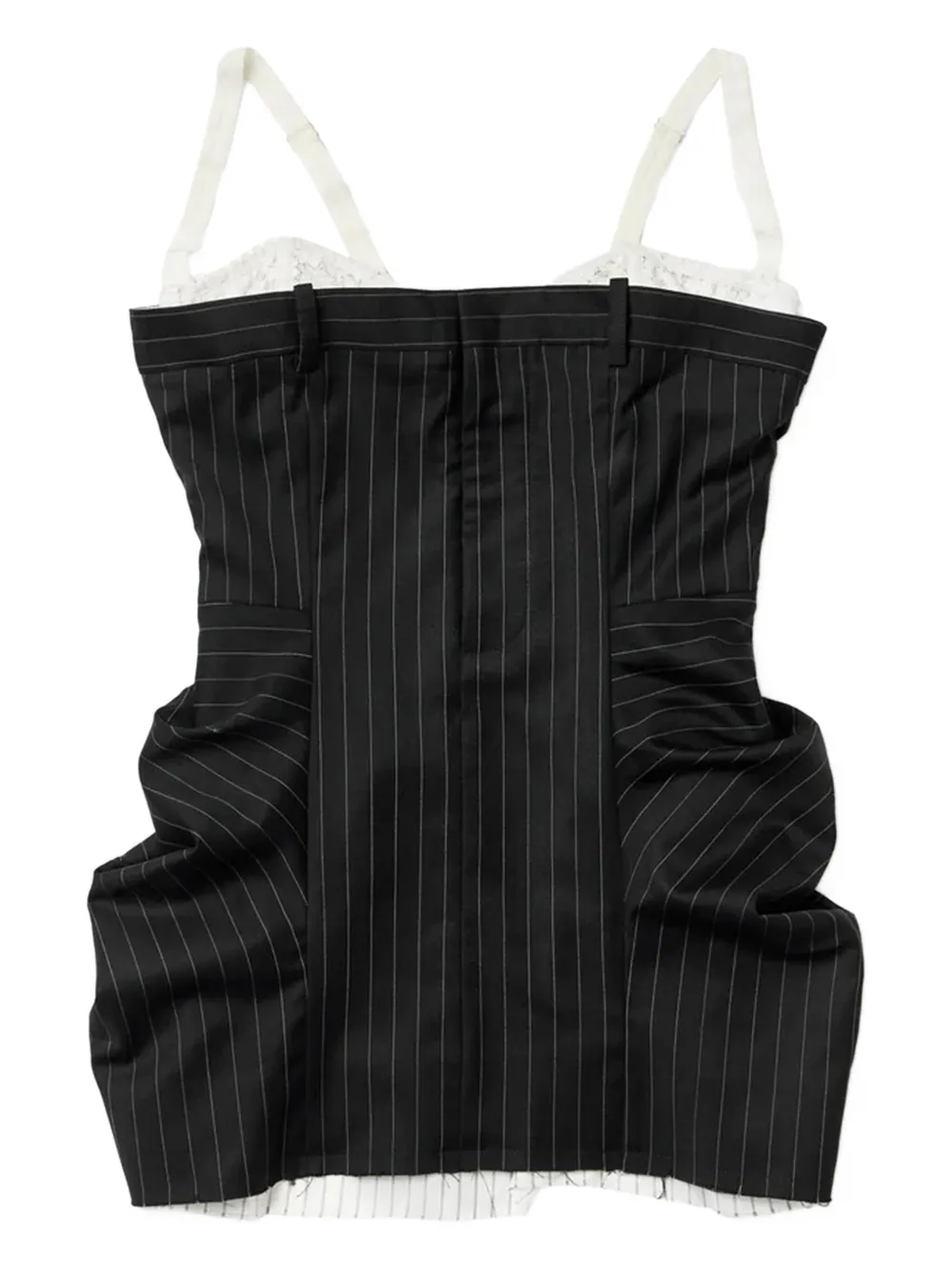 Dilara Findikoglu robe courte à fines rayures | noir | Image 1