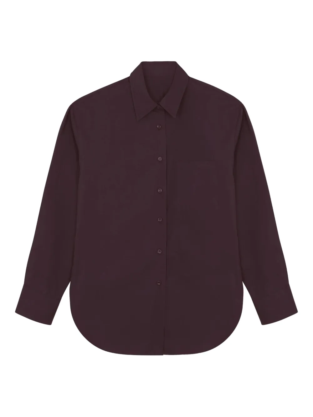 The Frankie Shop Lui Pocket Shirt In Brown