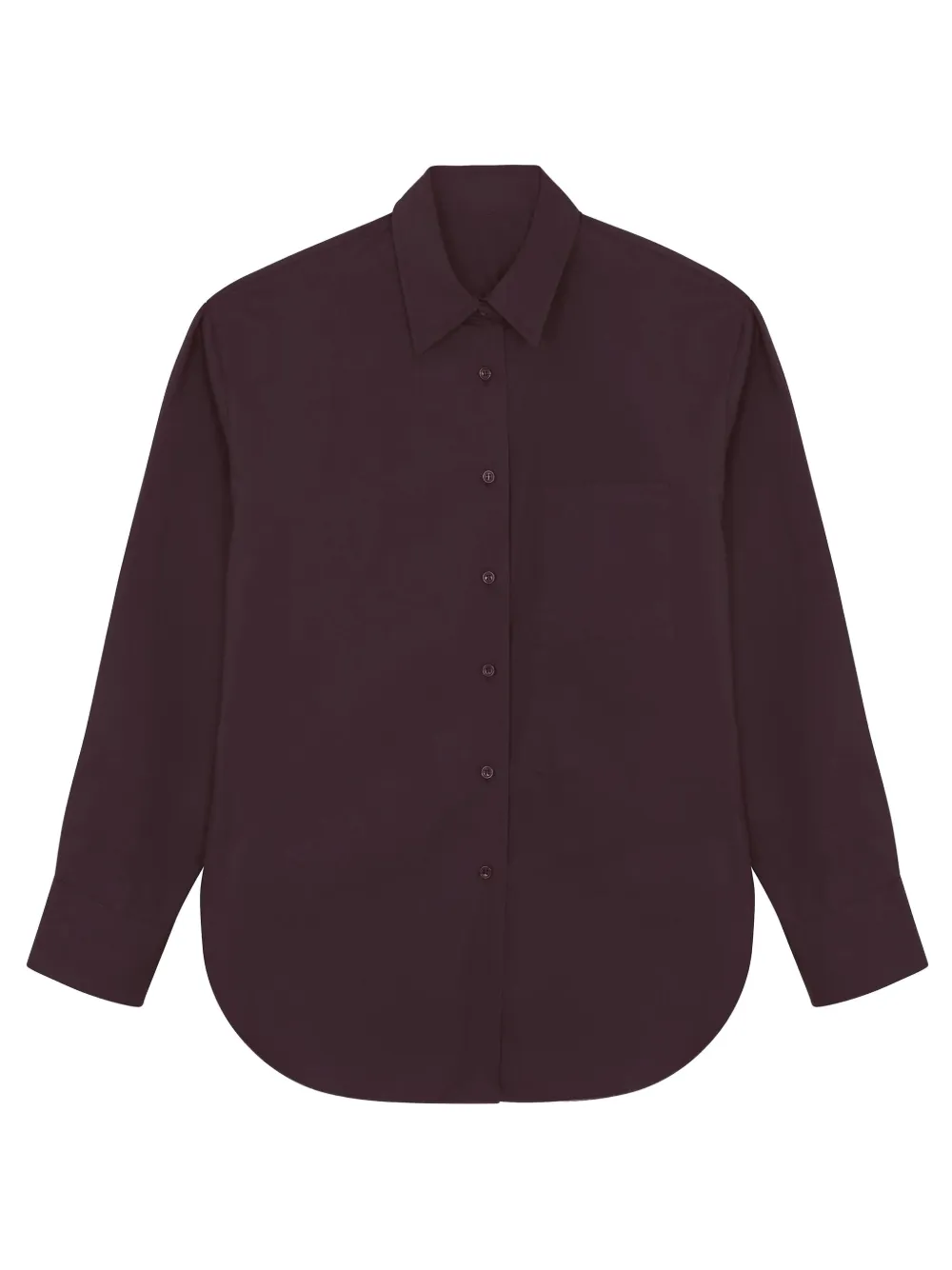 The Frankie Shop Lui Pocket Shirt In Brown
