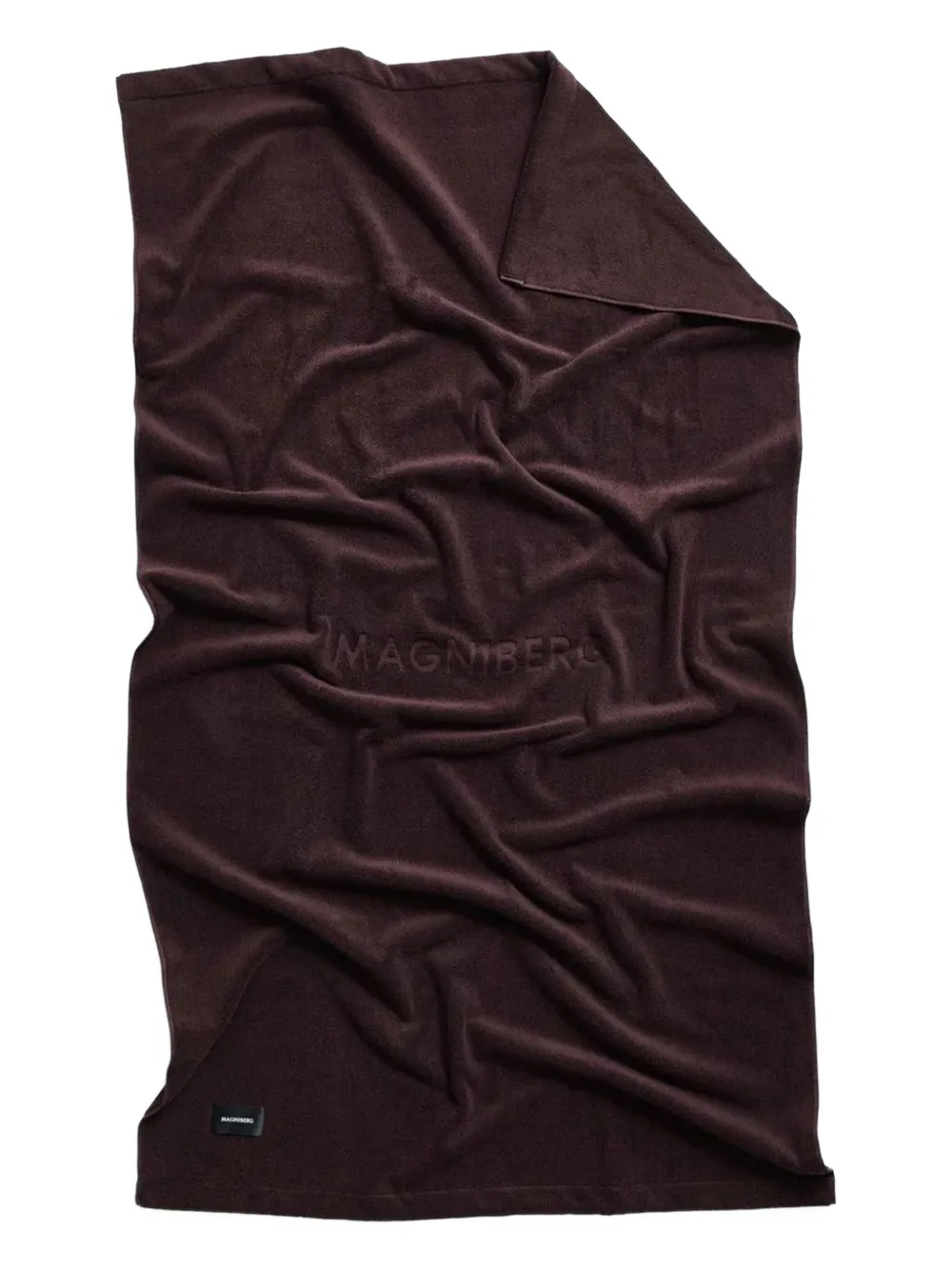 Magniberg embossed towel | Brown | Image 1