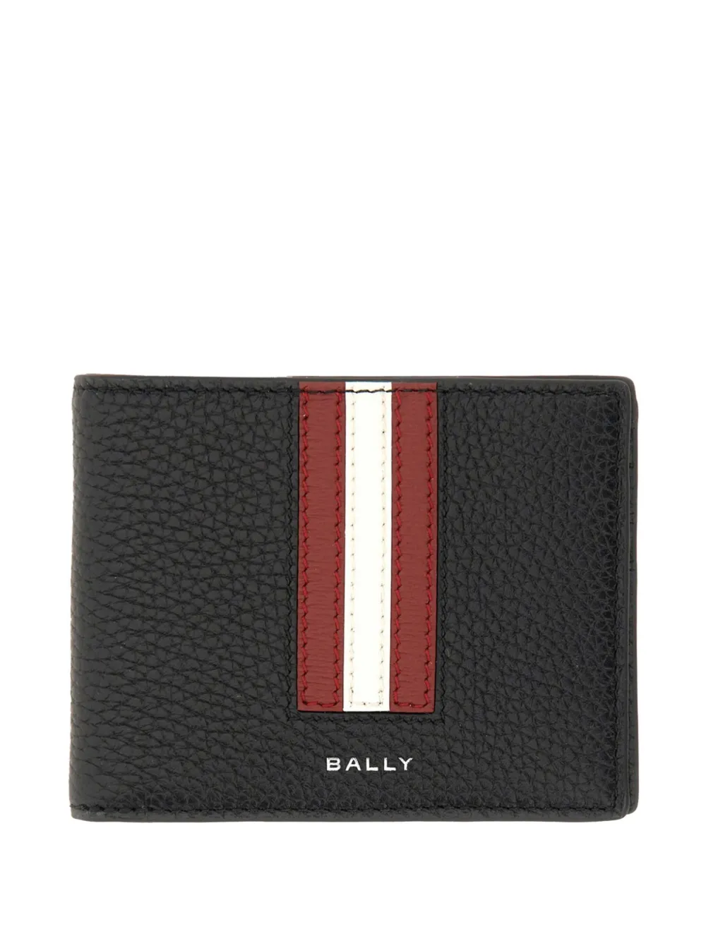 Bally striped leather bi-fold wallet | Black | Image 1