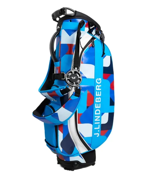 J.Lindeberg geometric-print golf bag