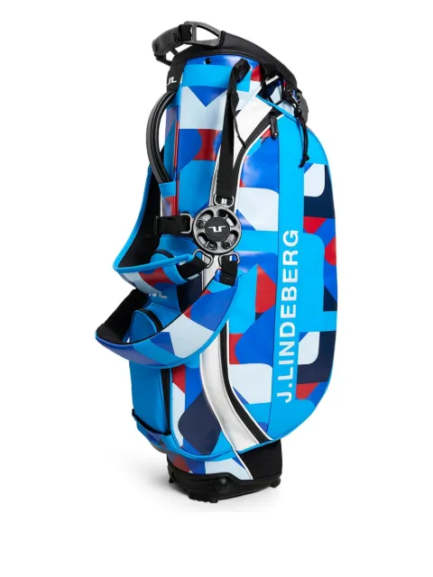 J.Lindeberg geometric-print golf bag