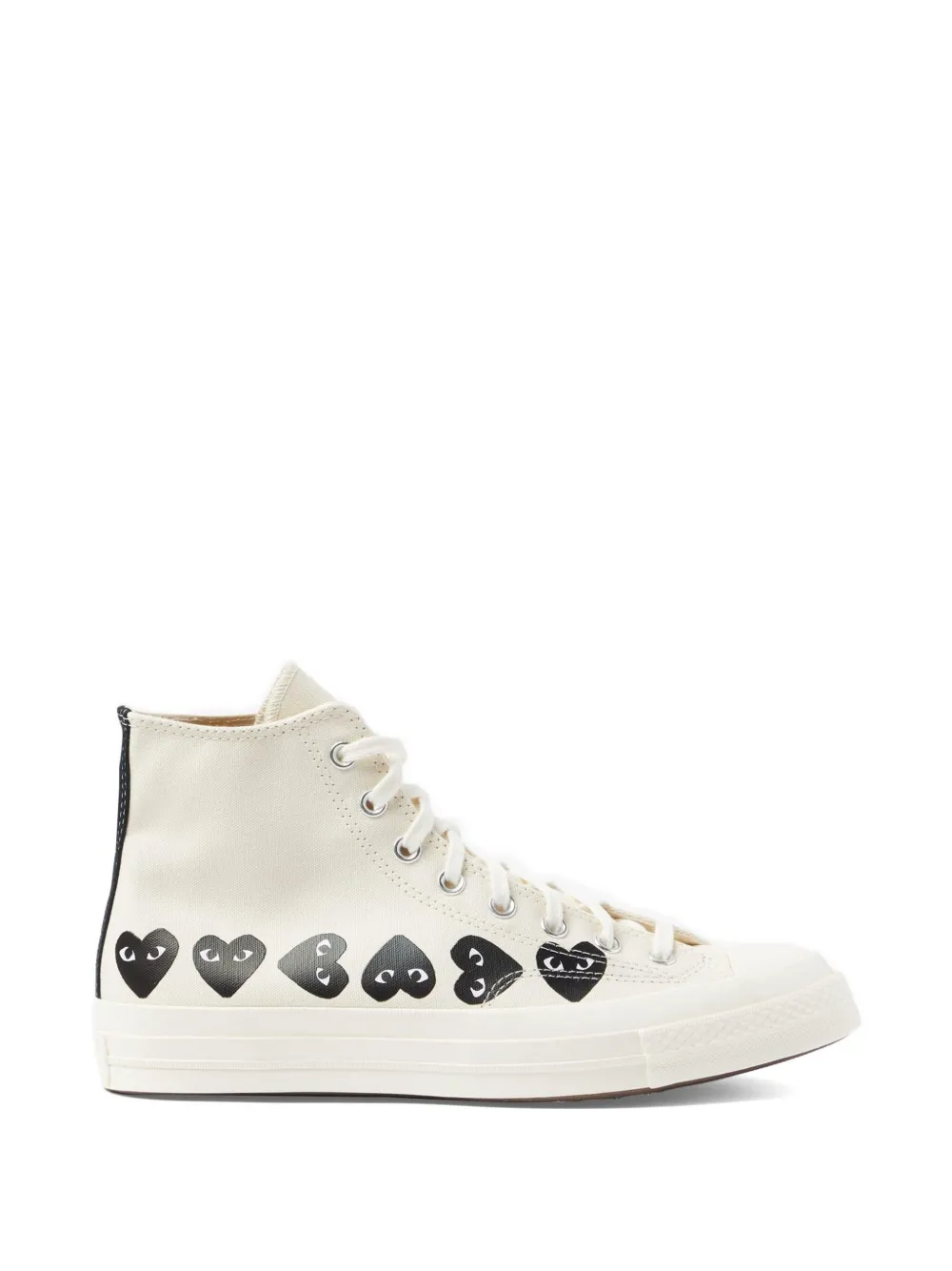 Comme des Garçons Homme x Converseheart hi-top sneakers - Bianco