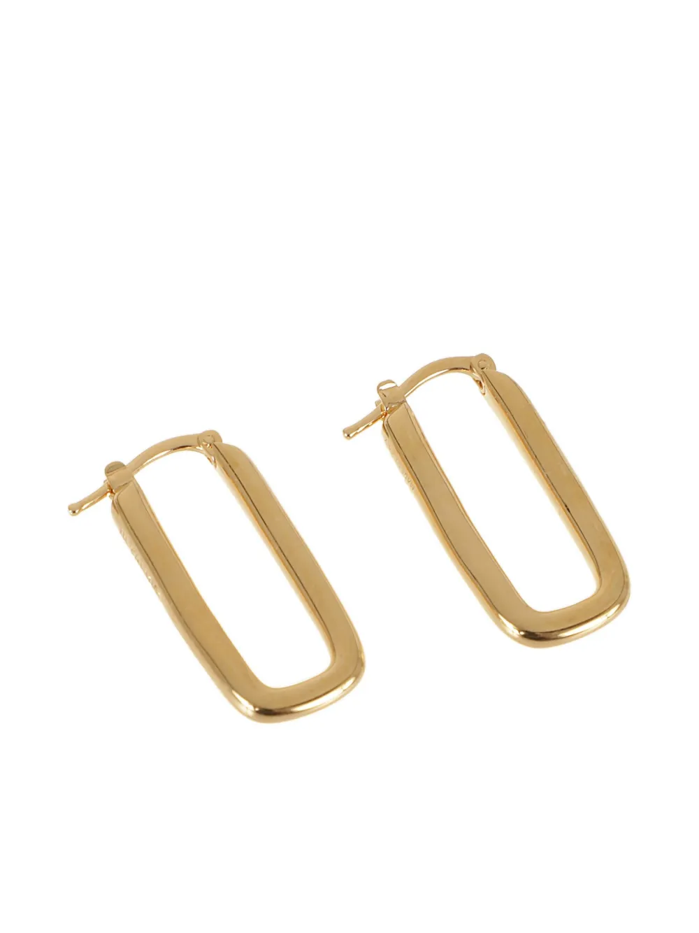 Jil Sander Rechthoekige oorbellen - Goud
