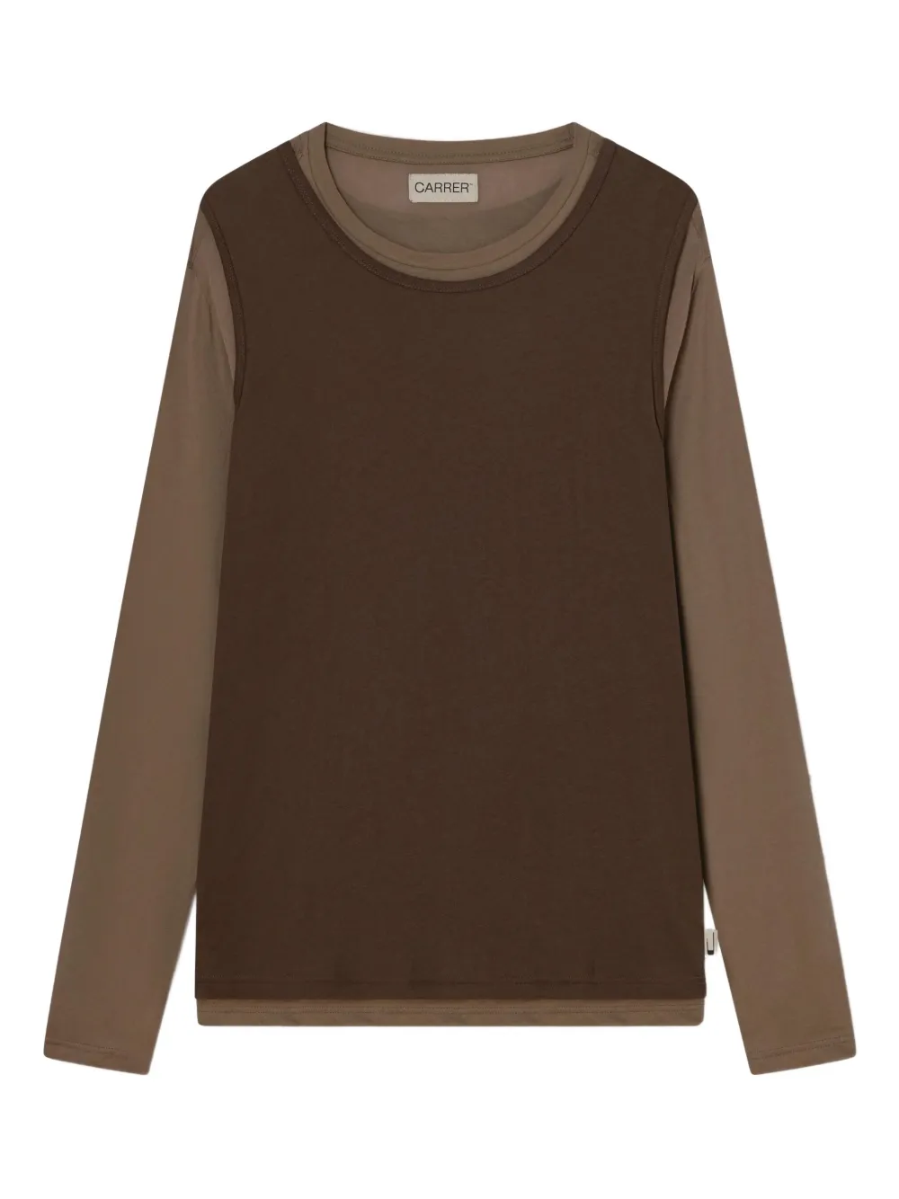 Carrel Doria double-layer T-shirt | marrón | Image 1