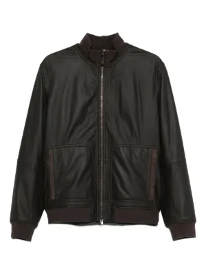 Brioni レザージャケット | ブラック | FARFETCH JP