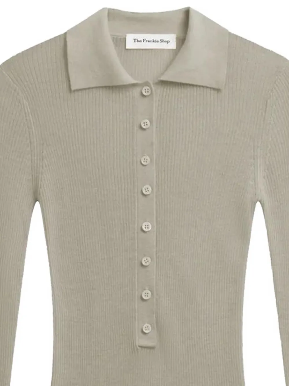 The Frankie Shop Solana body met polokraag - Beige
