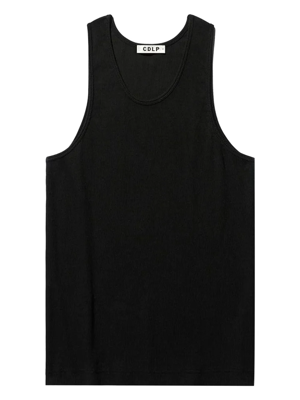 CDLP ribbed tank top | Black | Image 1