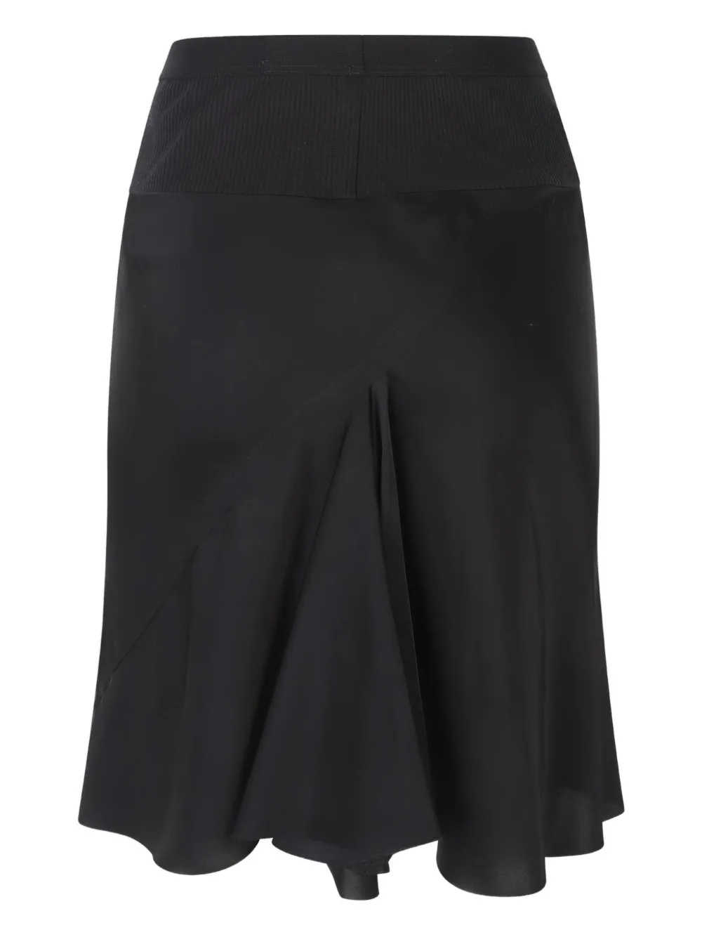 Rick Owens Bias Short Skirt In Black