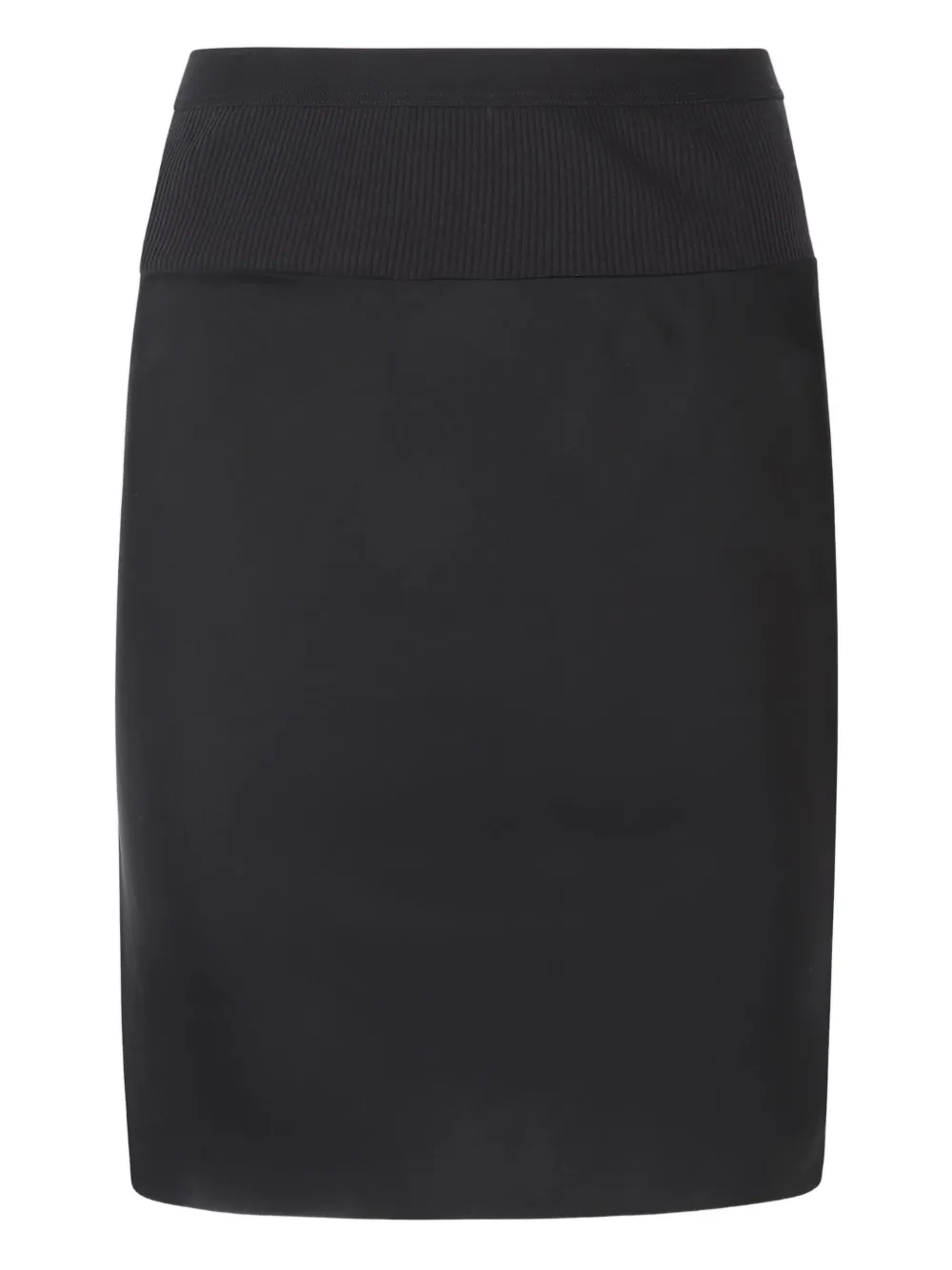 Rick Owens Bias Short Skirt In Black