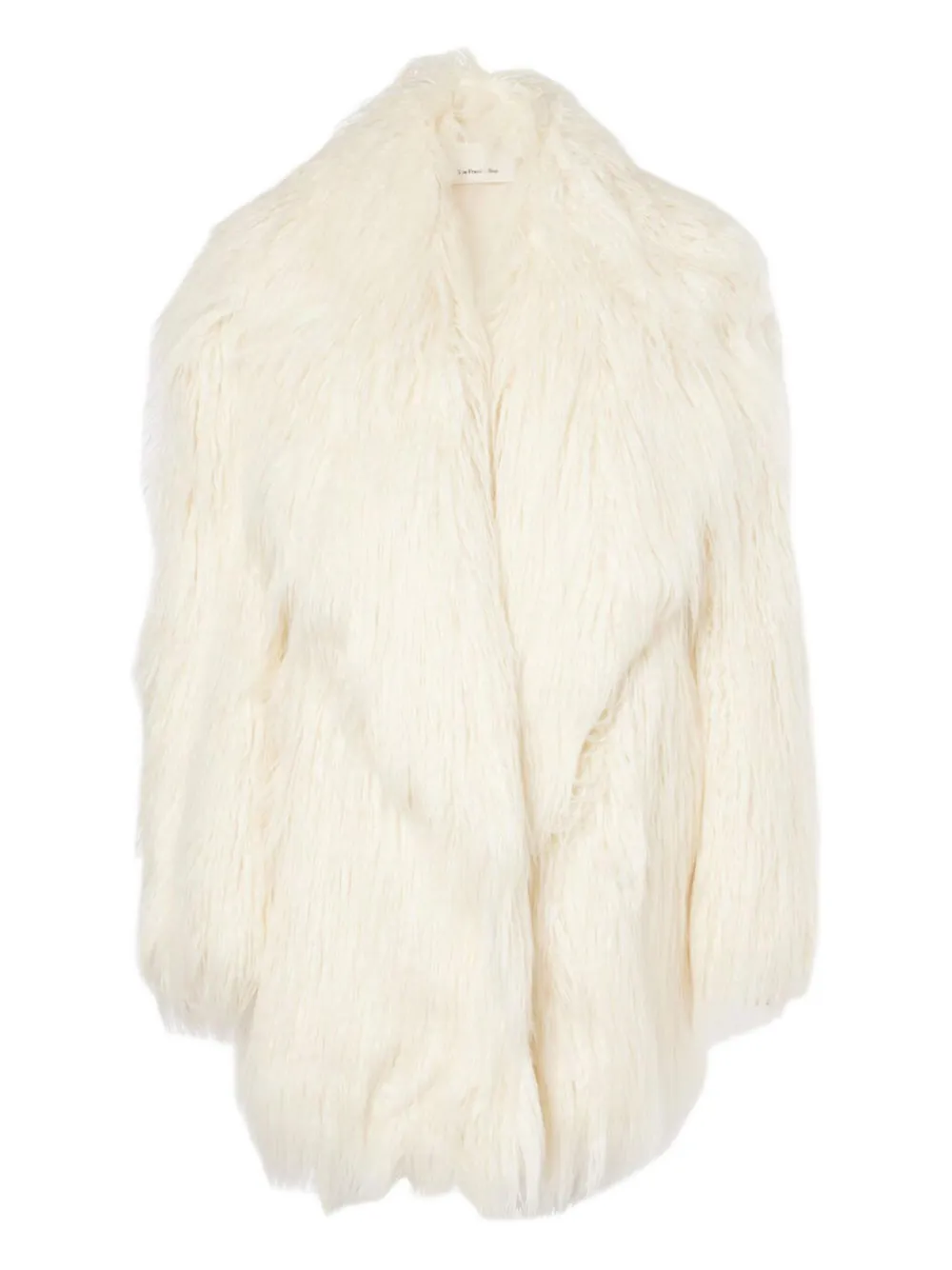 The Frankie Shop Liza Faux Fur Coat In White
