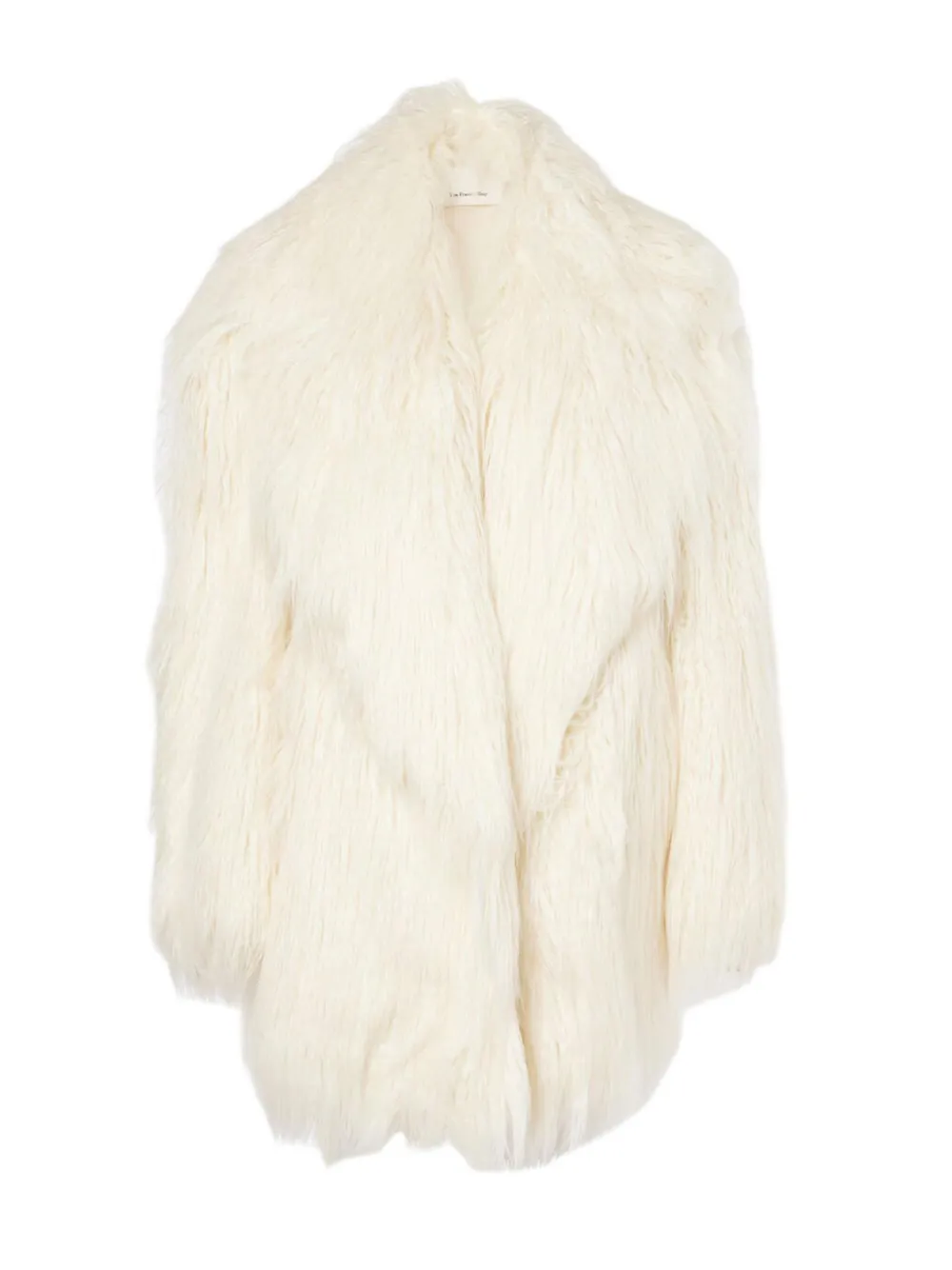 The Frankie Shop Liza Faux Fur Coat In White