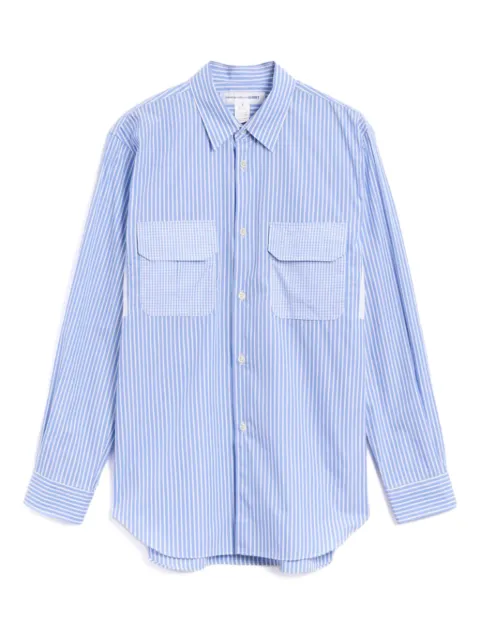 Comme des Garçons Homme camisa con bolsillo a rayas