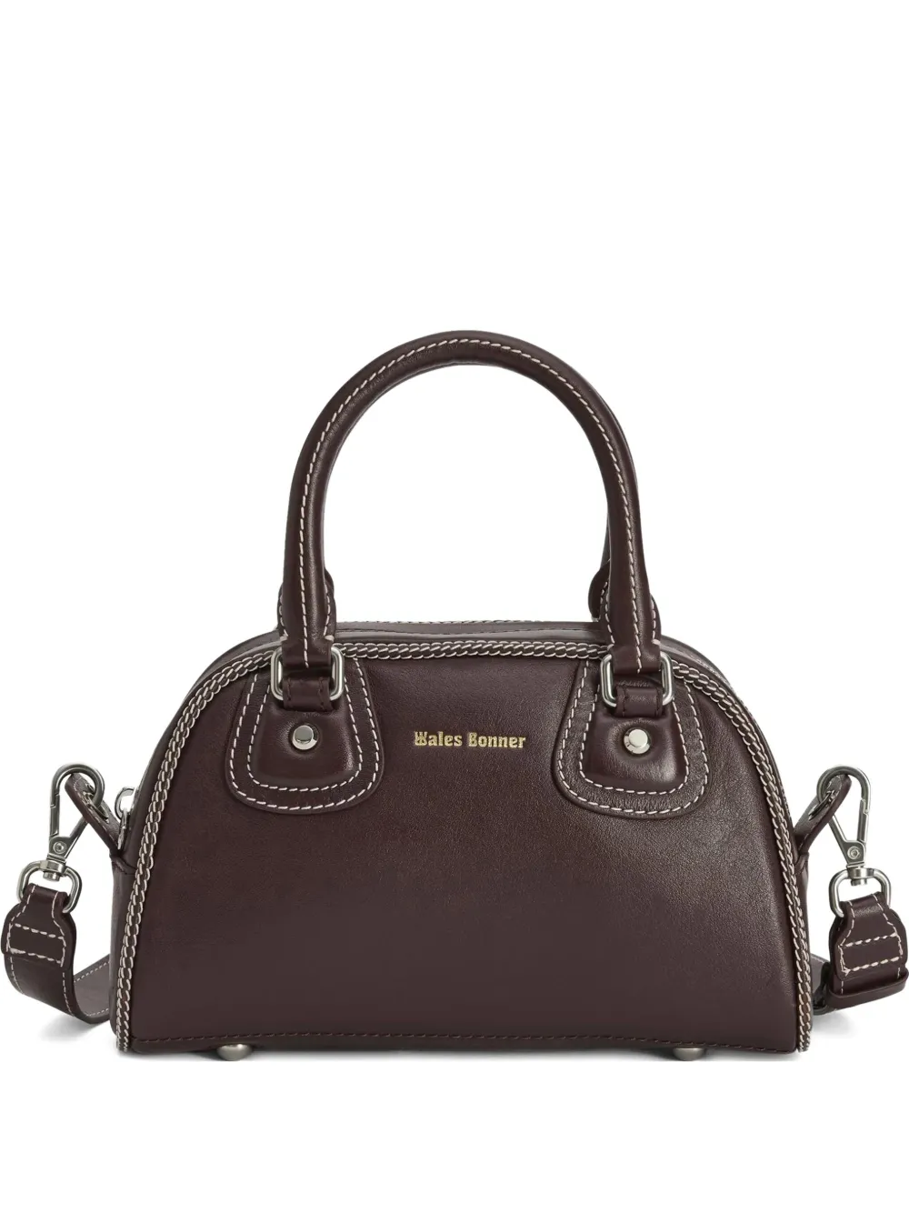 Wales Bonner X Adidas Originals Small Topstitch Tote Bag In Brown