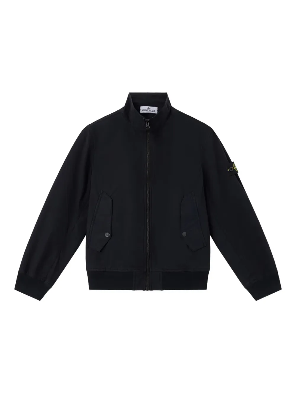 Stone Island Junior ジップアップ ジャケット - ブラック Stone Island Junior ジップアップ ジャケット - ブラック