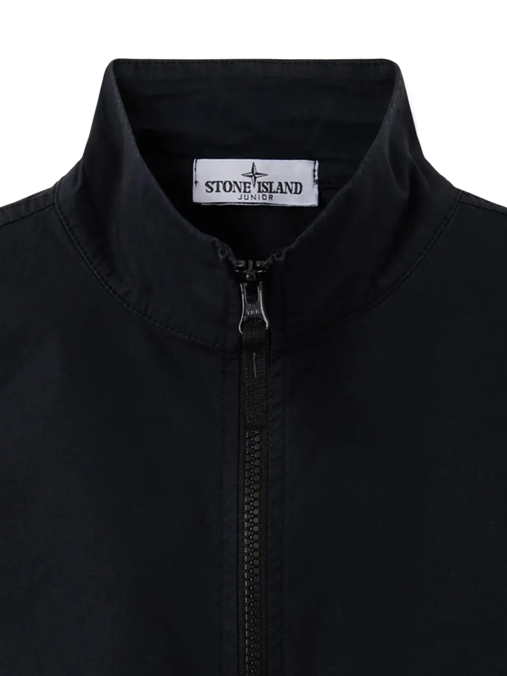 Stone Island Junior Jack met rits Zwart