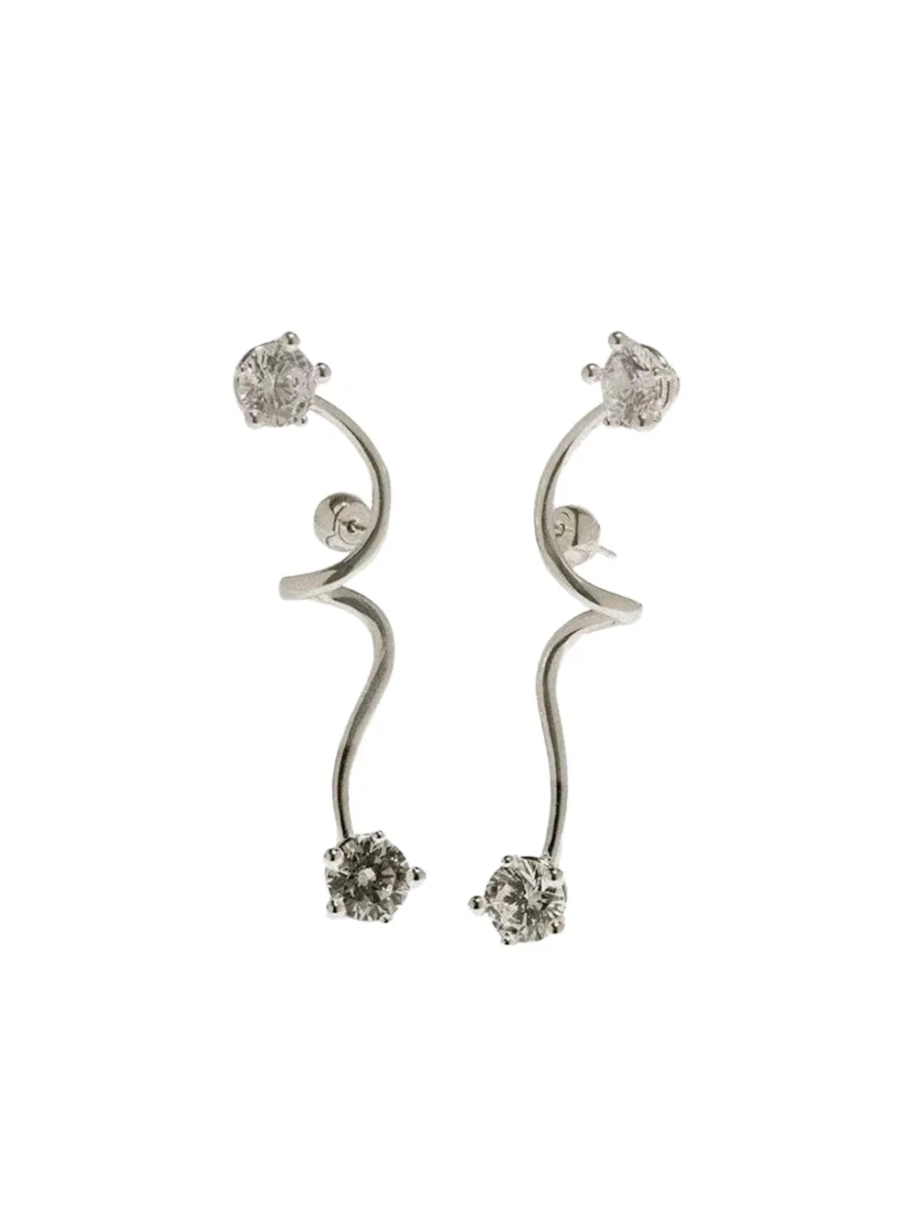 Pantone aretes con acabado pulido | plateado | Image 1