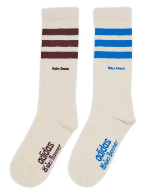 Wales Bonner x Adidas striped 3-stripes socks (pack of two)
