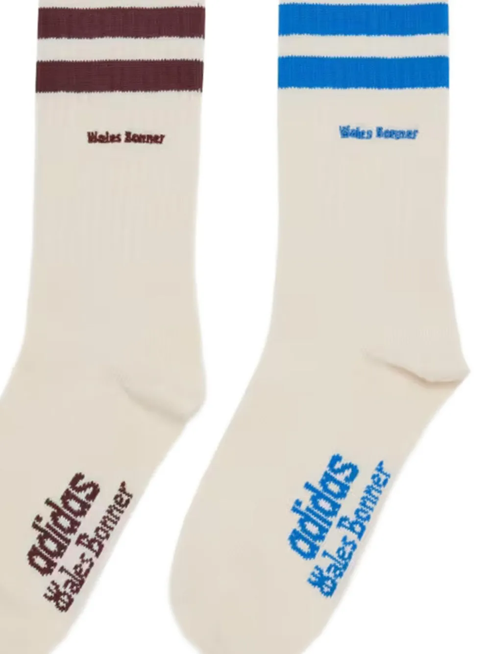 Wales Bonner set de dos pares de calcetines con motivo de tres rayas en colaboración con adidas | Image 2