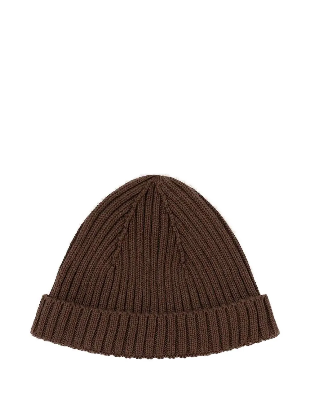 Carrer Oria Ribbed Beanie Hat In Brown
